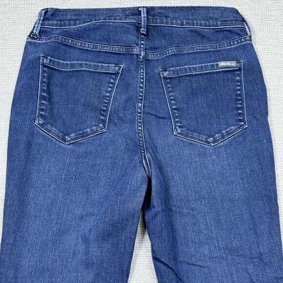 Eddie Bauer Womens Blue Denim Slightly Curvy High Rise Skinny Jeans Size 6 - Picture 4 of 13